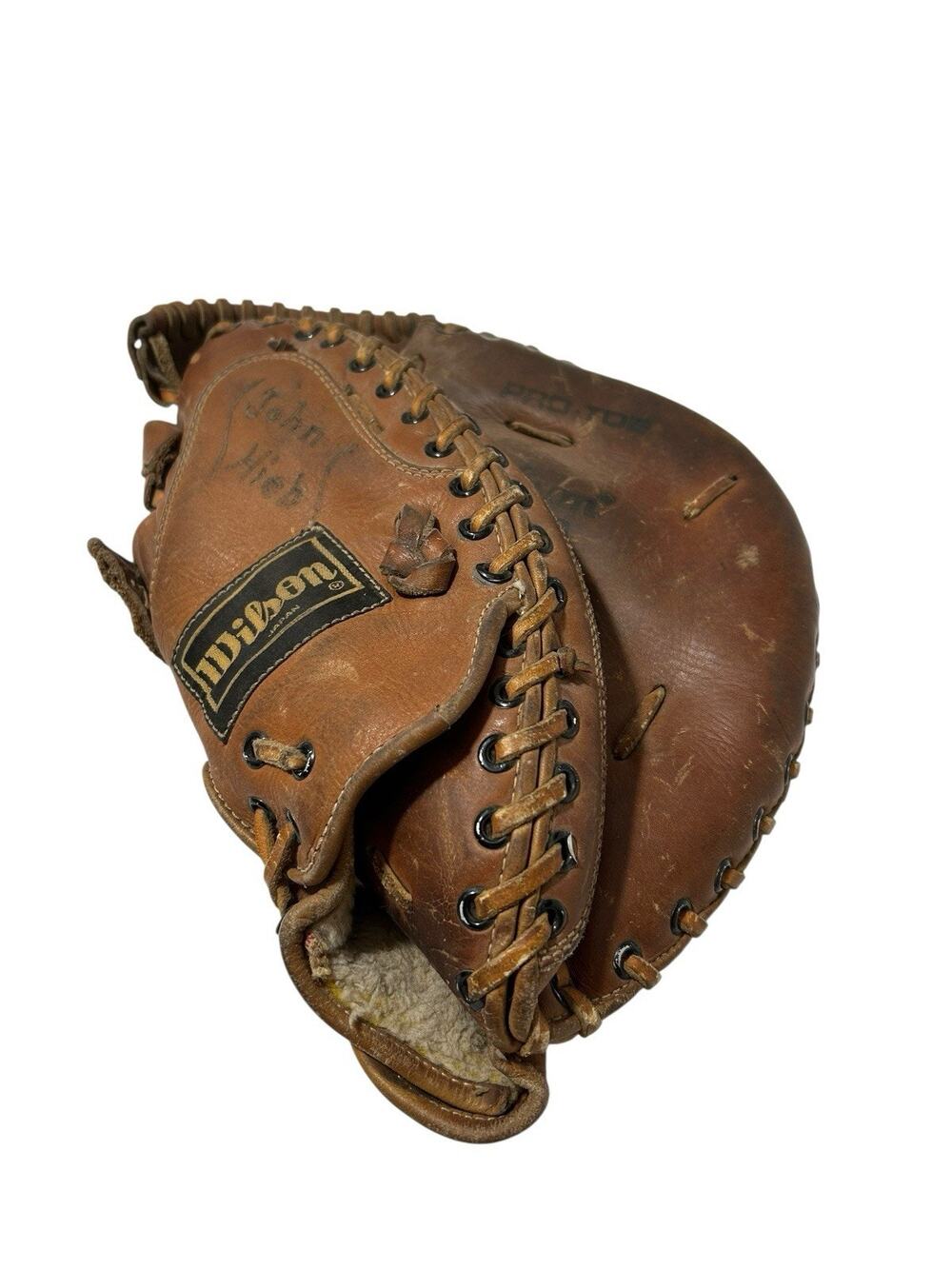 Wilson "Japan" A9880 Pro-Toe Grip-Tite Pocket Catcher's Mitt Glove RHT Rare Read